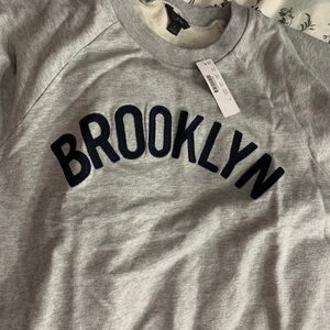 grey j crew crew neck